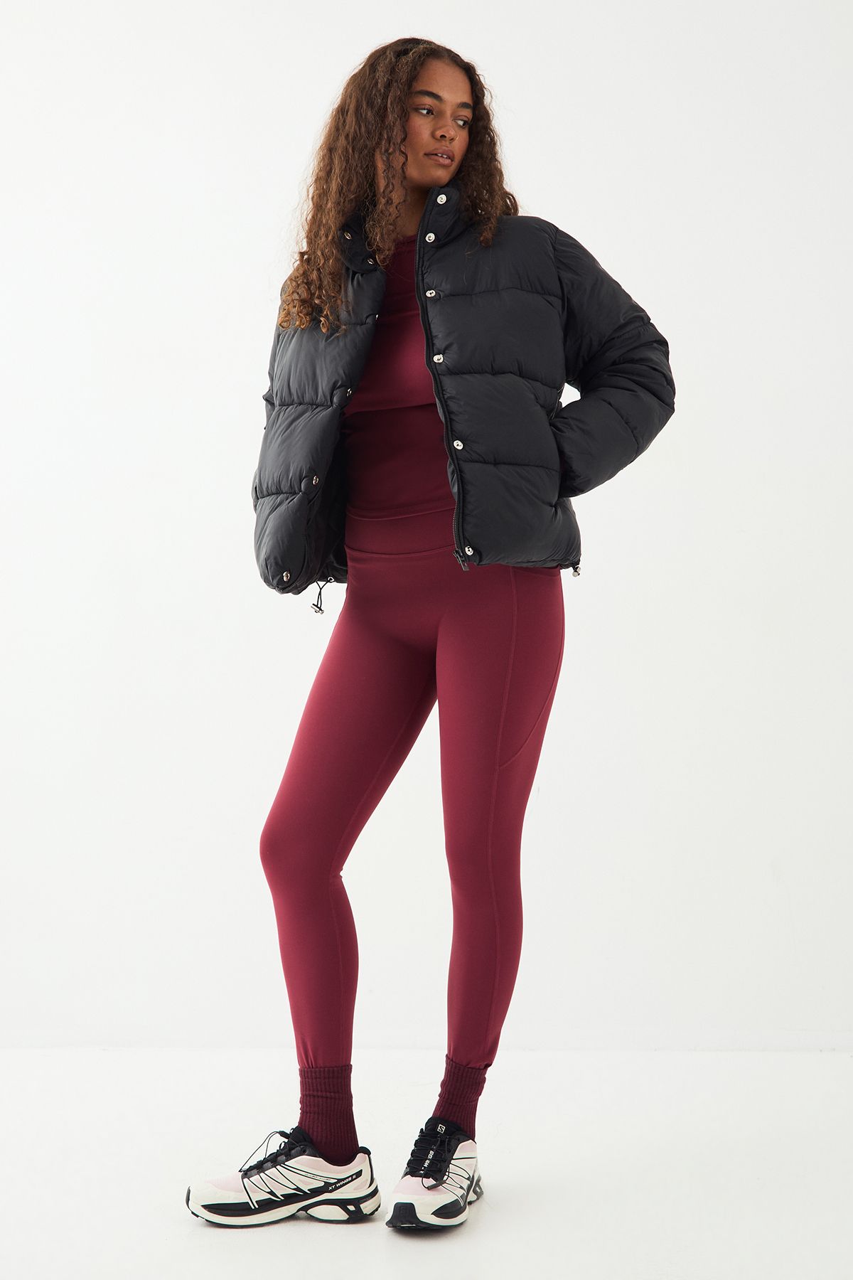 DSGN Studio DSGN Studio Sport Zip Through Puffer Coat Black image 3