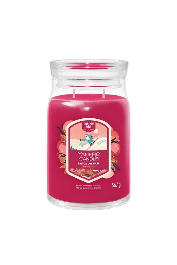 Yankee Candle Signature Large Jar Santa On Skis Multi