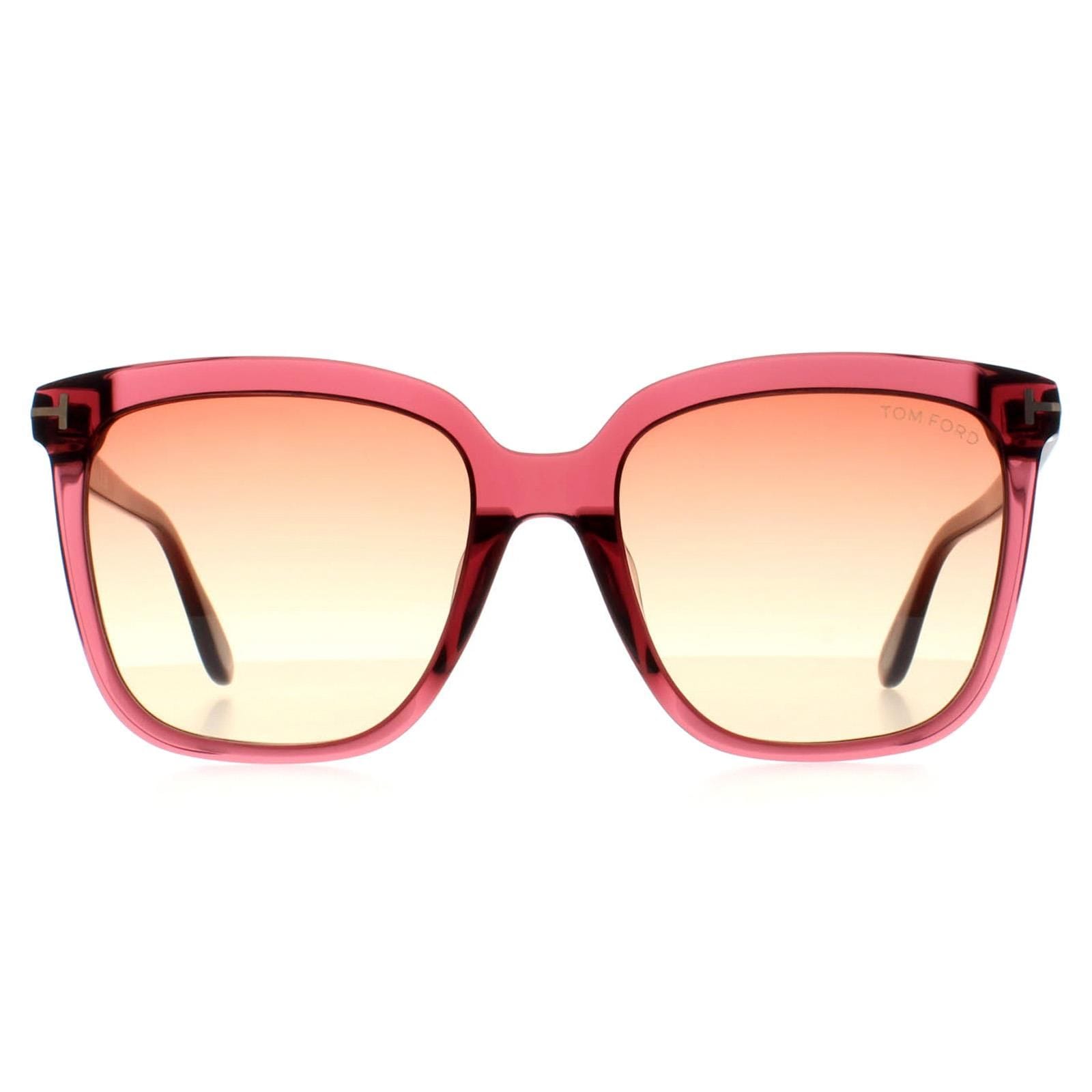 Tom Ford Square Shiny Bordeaux  Bordeaux Gradient Selby FT0958-D Sunglasses image 1