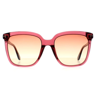Tom Ford Square Shiny Bordeaux Bordeaux Gradient Selby FT0958-D Sunglasses