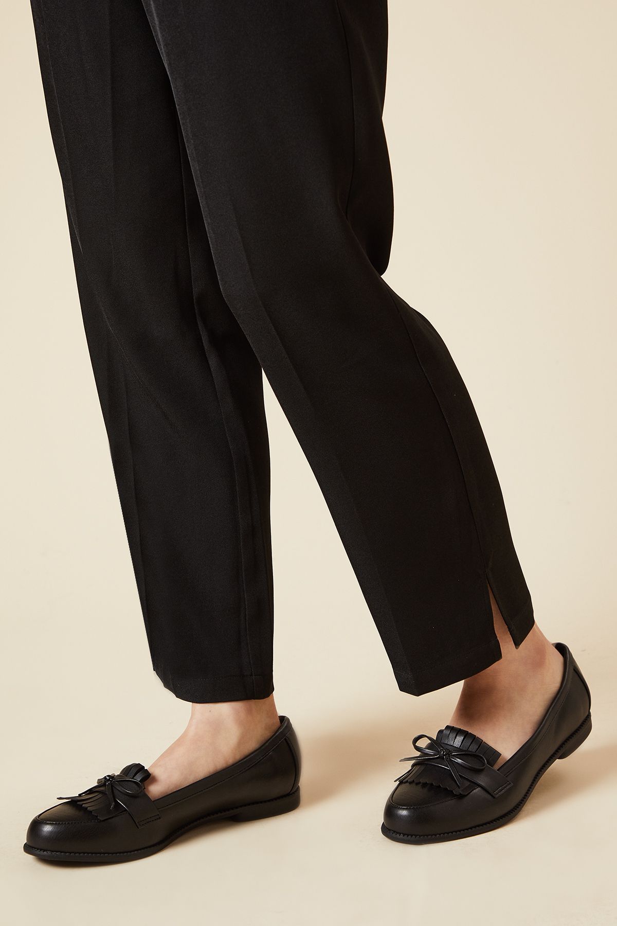 Dorothy Perkins Loretta Tassel Loafers Black image 3