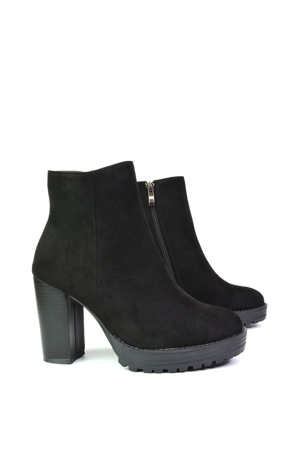 XY London 'Cole' Ankle Boots With Platform Heel image 3