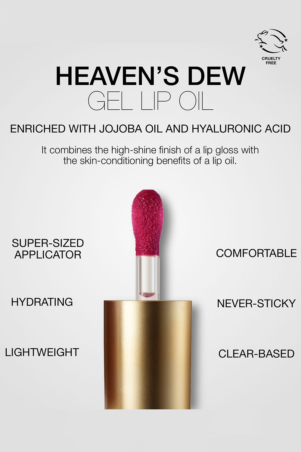 Stila Heaven's Dew Gel Lip Oil 5.35ml Jazzberry image 4