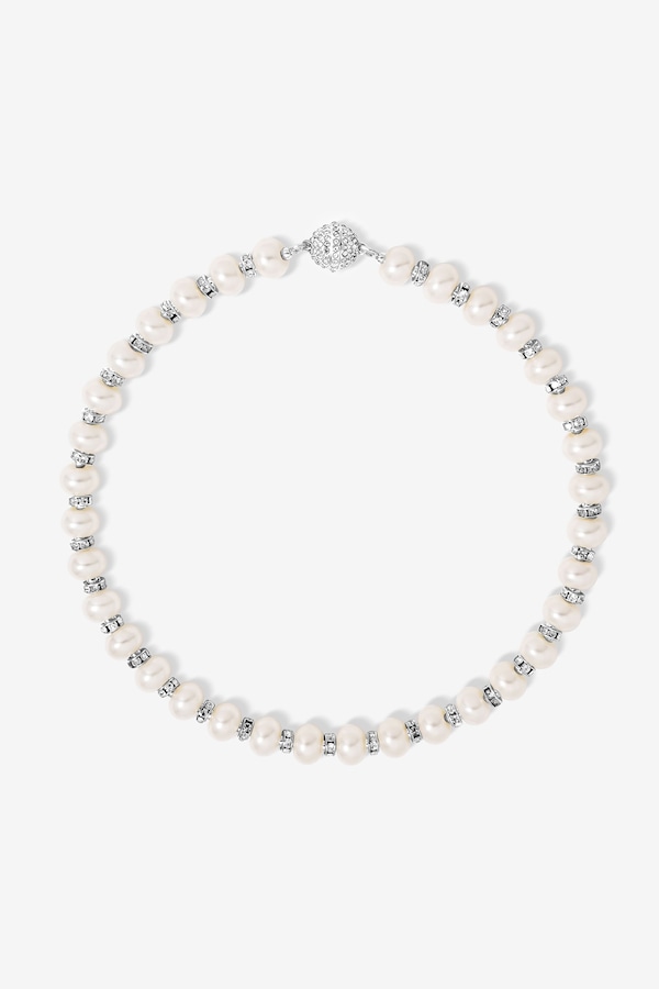 Jon Richard Knotted 8mm Pearl Rope Necklace
