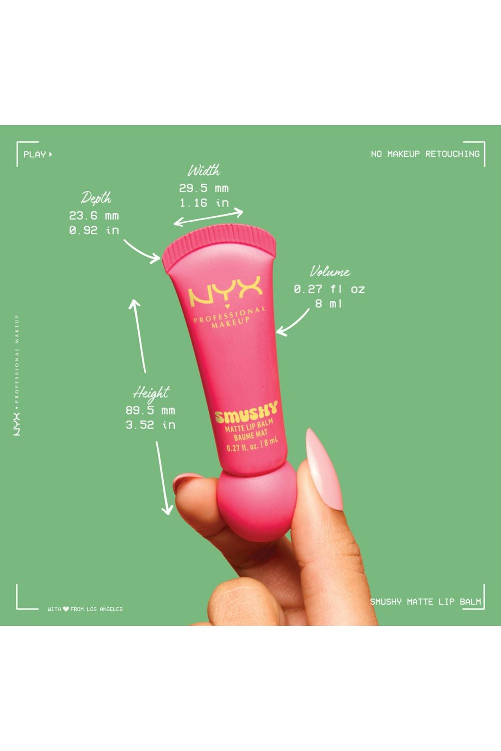 NYX Professional Makeup Smushy Matte Lip Balm 8ml Sassy Stuff image 2