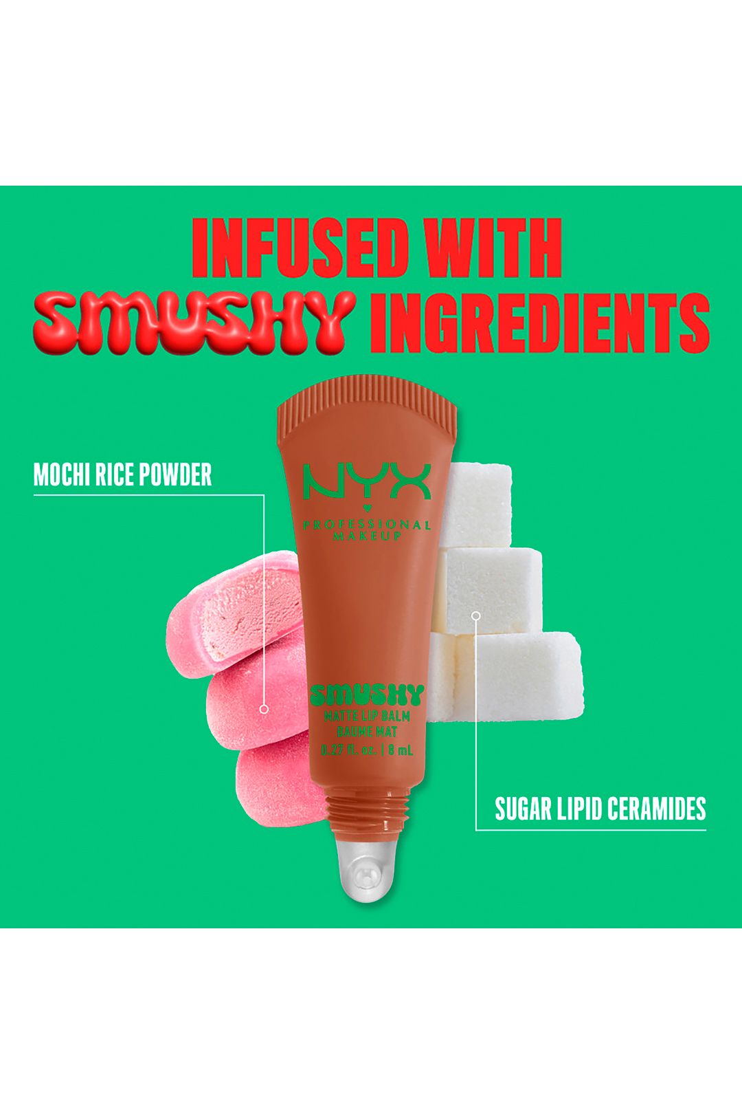 NYX Professional Makeup Smushy Matte Lip Balm 8ml Soft Smile image 8