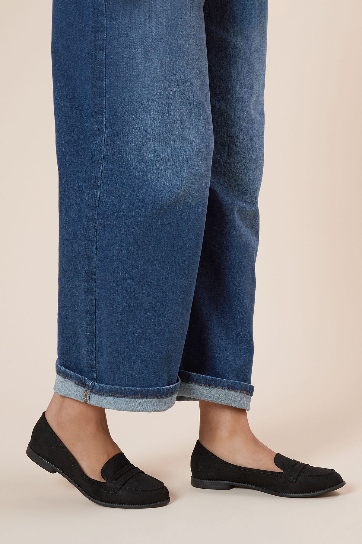 Dorothy Perkins Lara Penny Loafers Natural Black