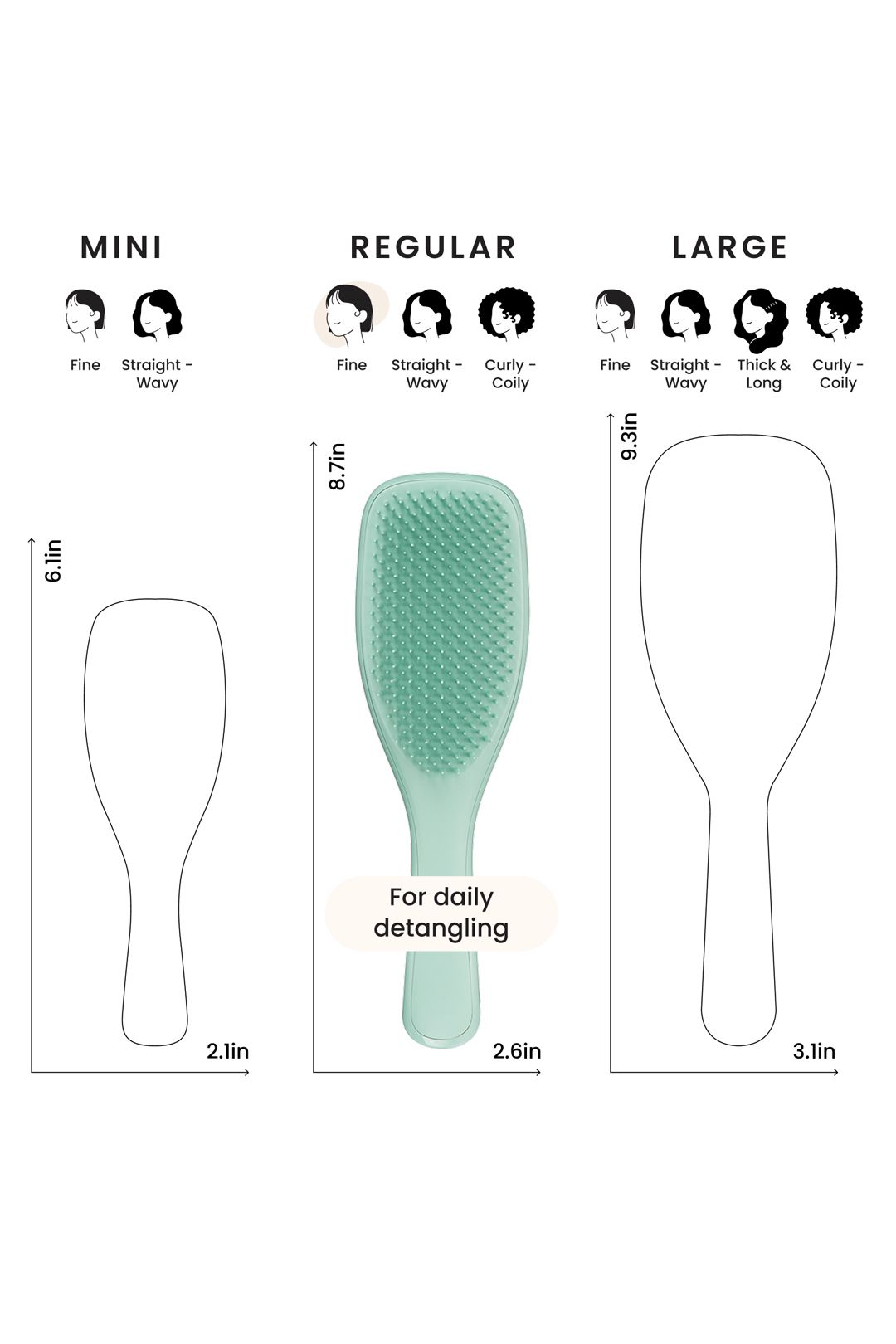 Tangle Teezer The Ultimate Detangler Fine & Fragile Dark Teal Teal image 9