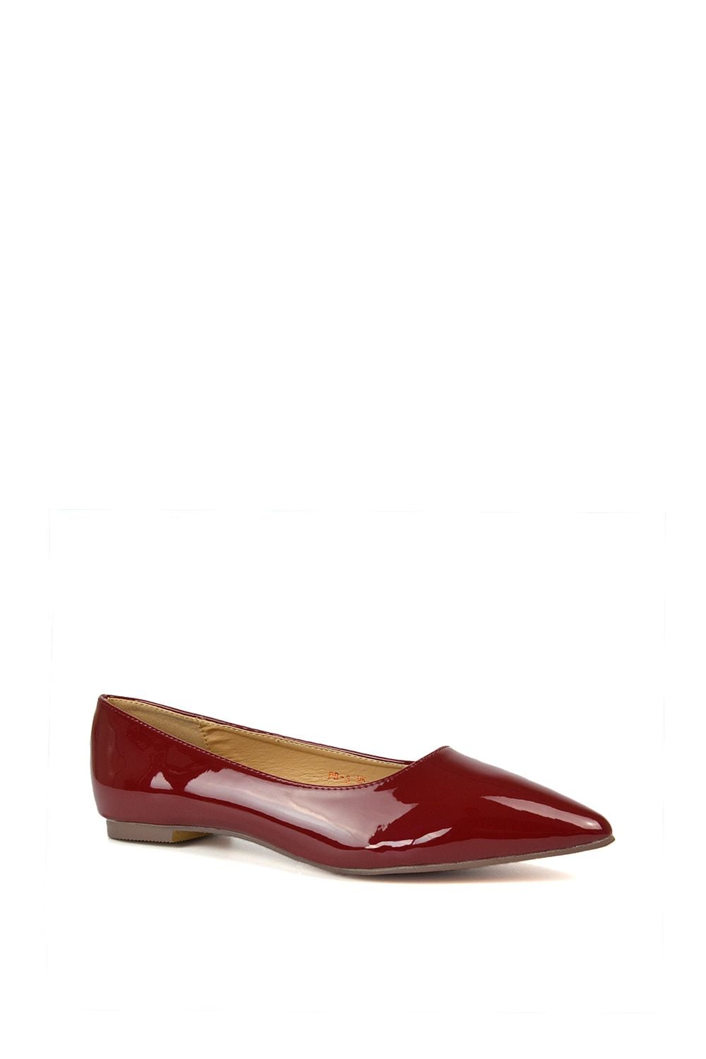 XY London 'Cordelia' Slip on Pointed Toe Flat Ballerina Pump Shoes image 2