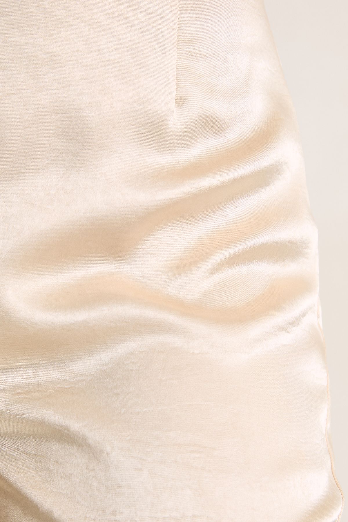 NastyGal Satin Flared Trousers Champagne image 5