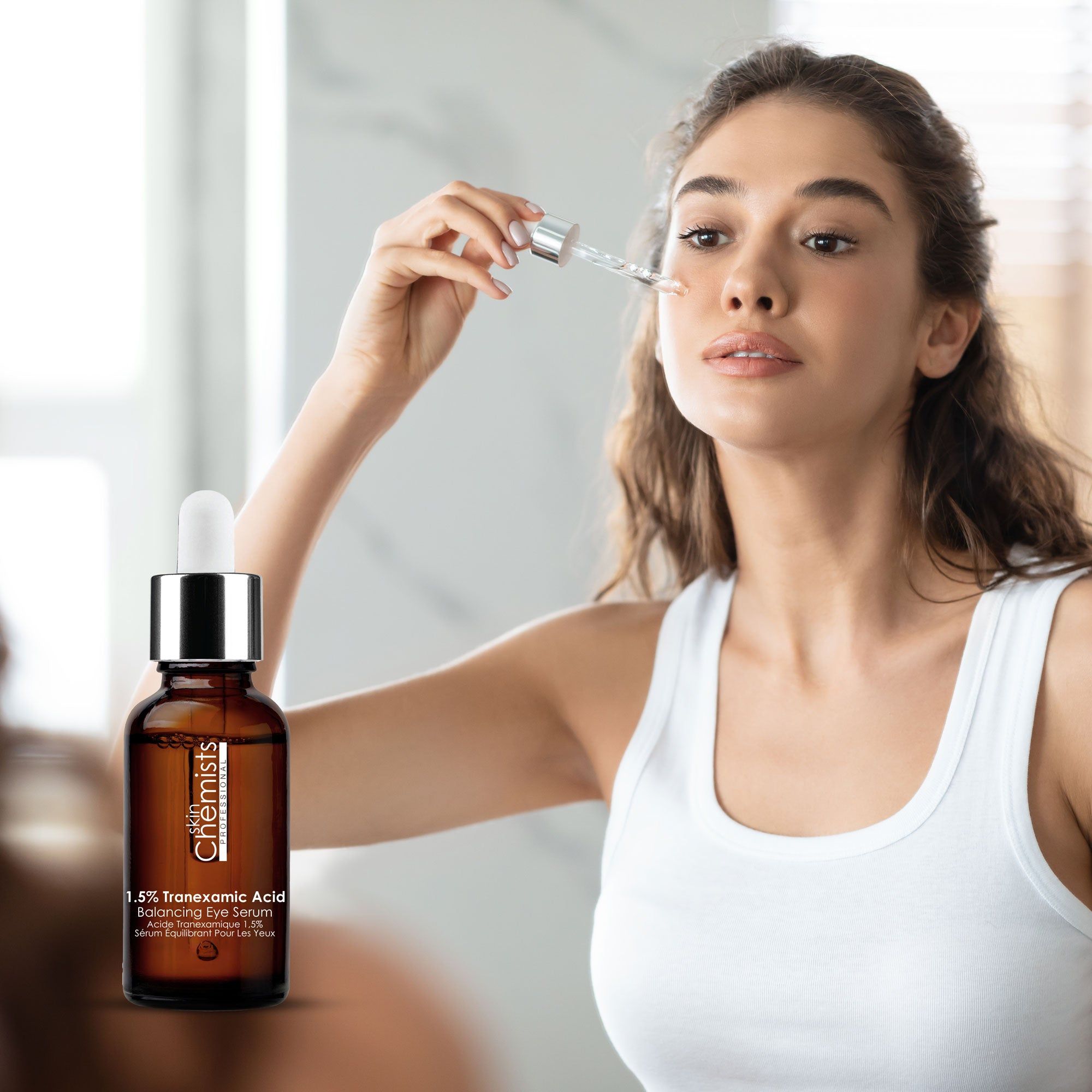 skinChemists professional 1.5% Transexamic Acid Balancing Eye Serum 15ml x 2 Duo Pack image 5