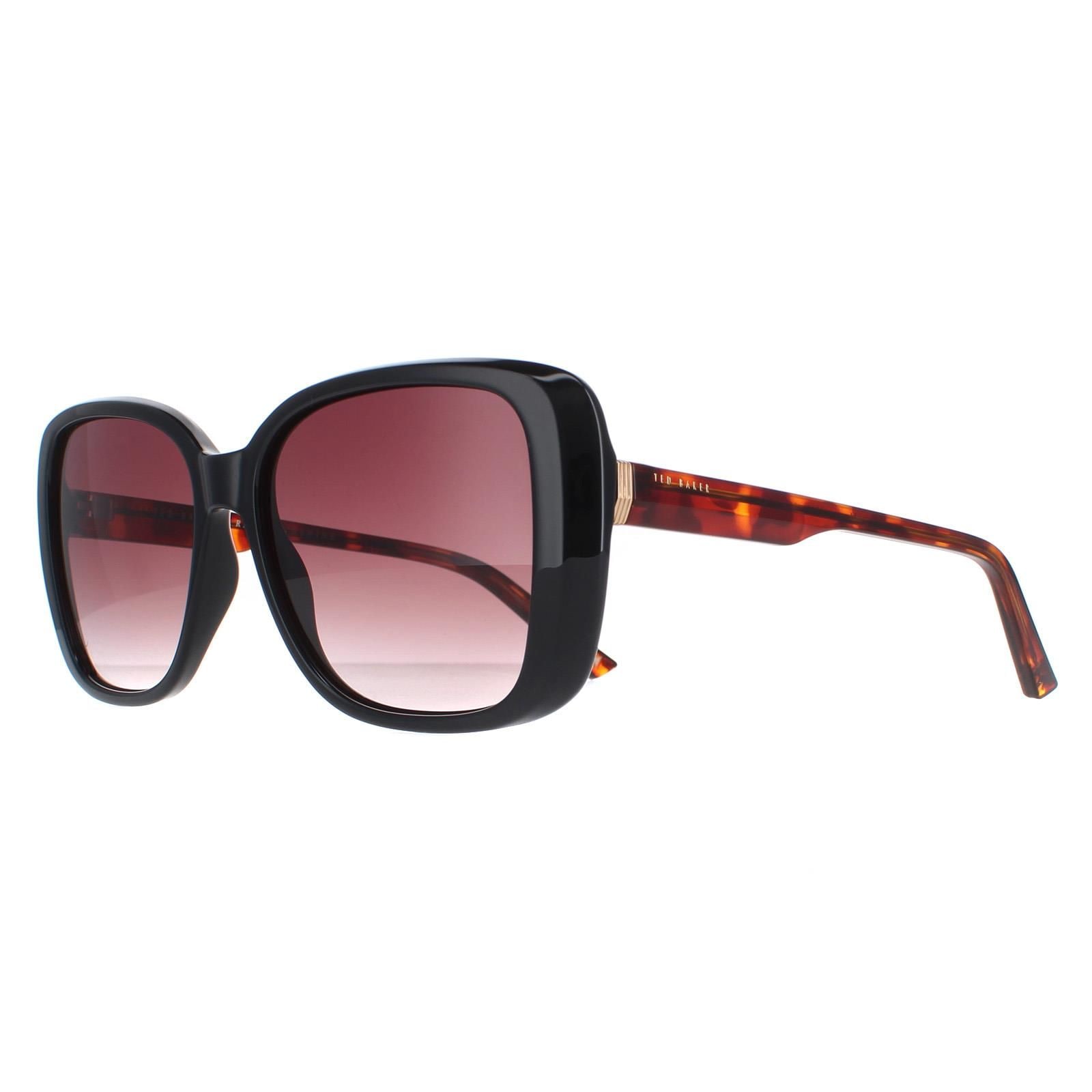 Ted Baker Square Black and Tortoise Brown Gradient TB1640 Margo image 2