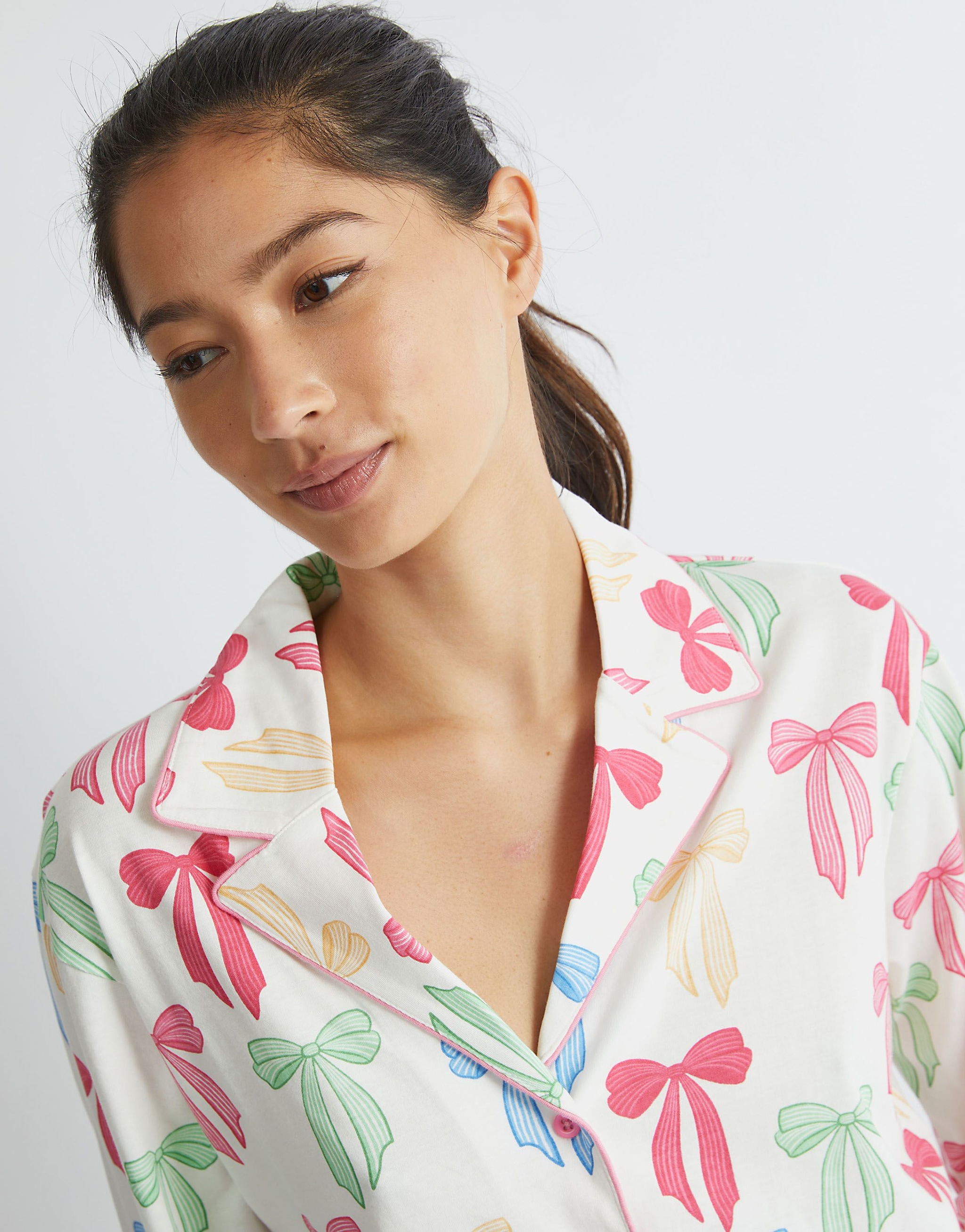 SKINNYDIP Multicolour Bow Pyjama Set image 3