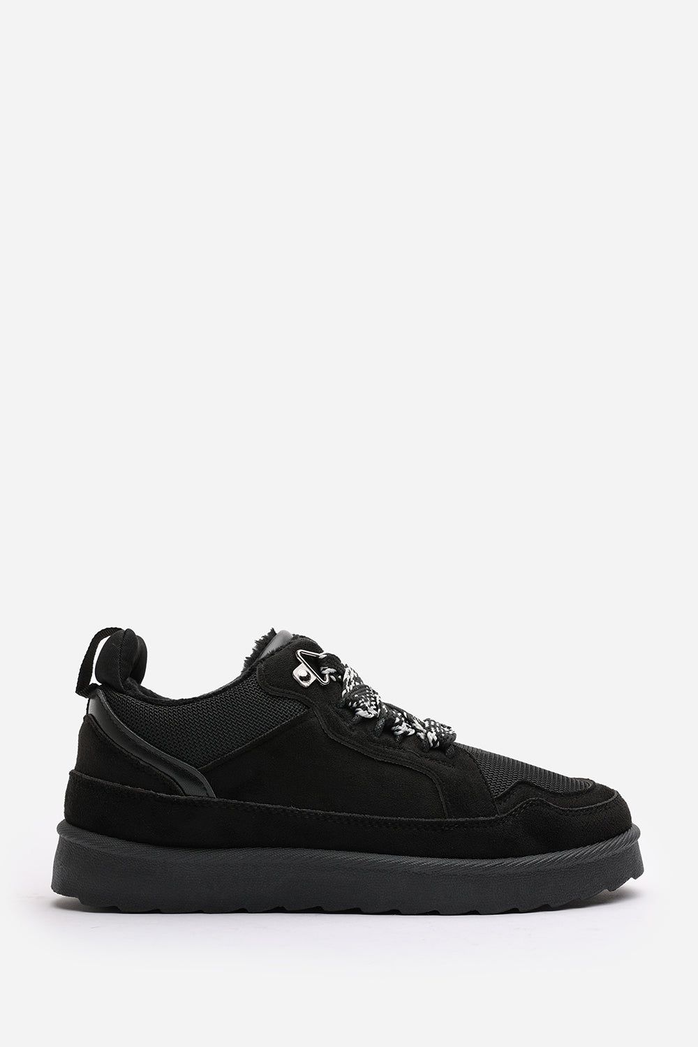 Where's That From 'Xavia' Suede Low Top Trainer Slipper With Faux Fur Lining image 2