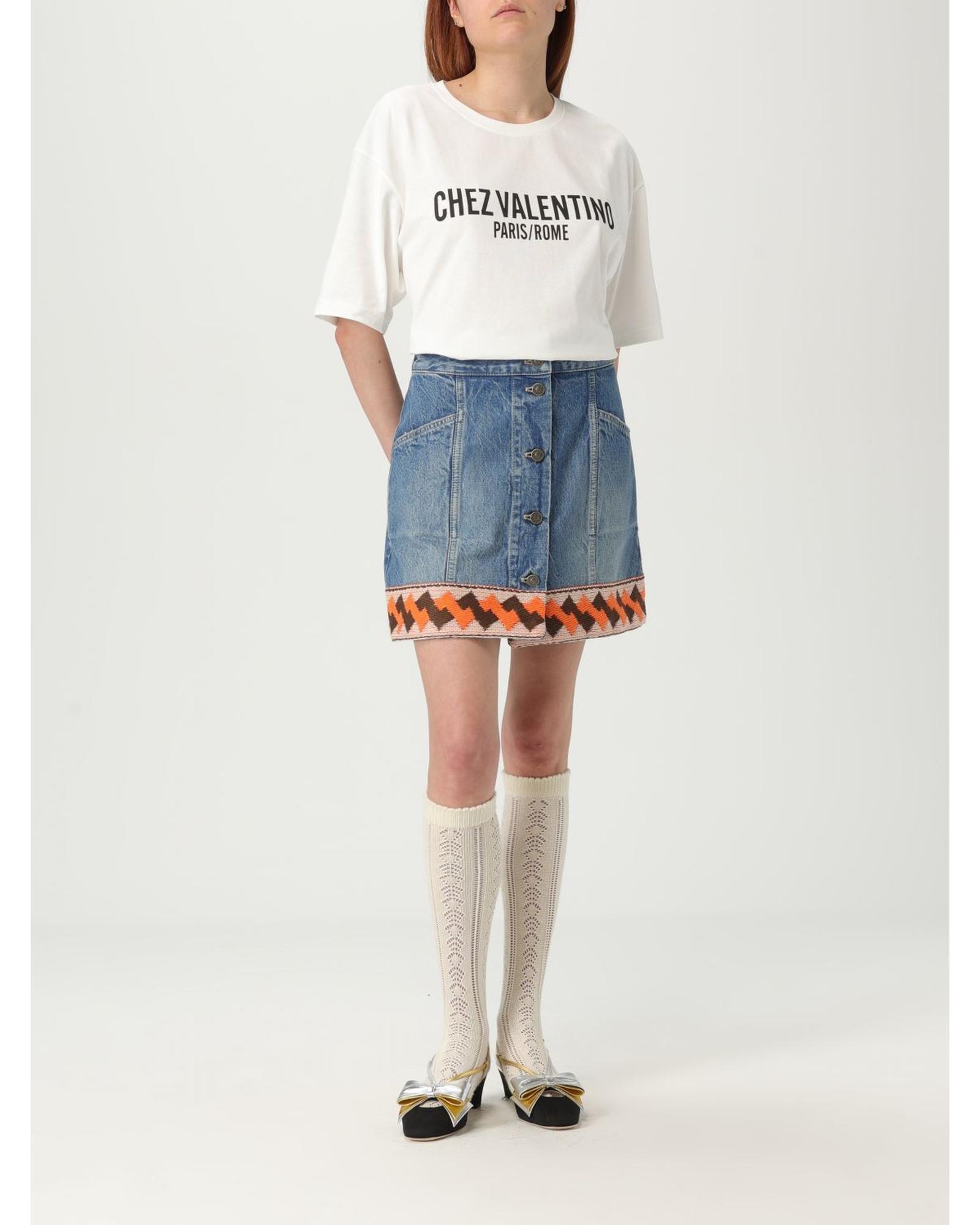 Valentino Graphic Tee Wo - Ivory T-Shirts image 2