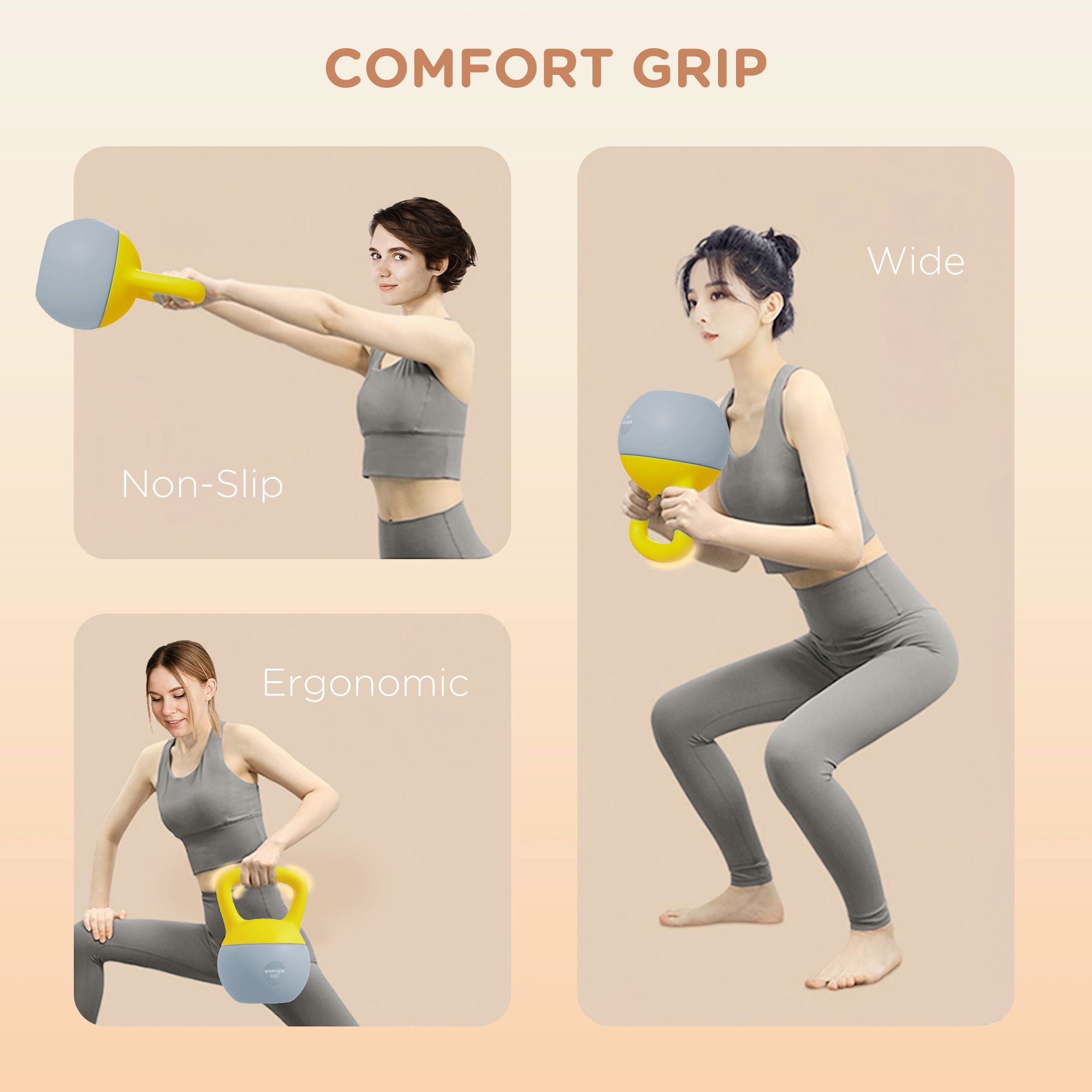 SPORTNOW 6KG Kettlebell with Soft Body and Non-Slip Handle image 6