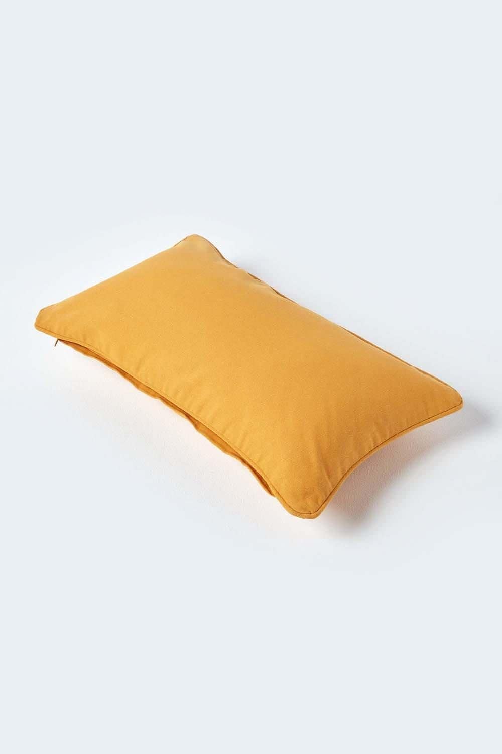 Homescapes Cotton Plain Cushion Cover image 3