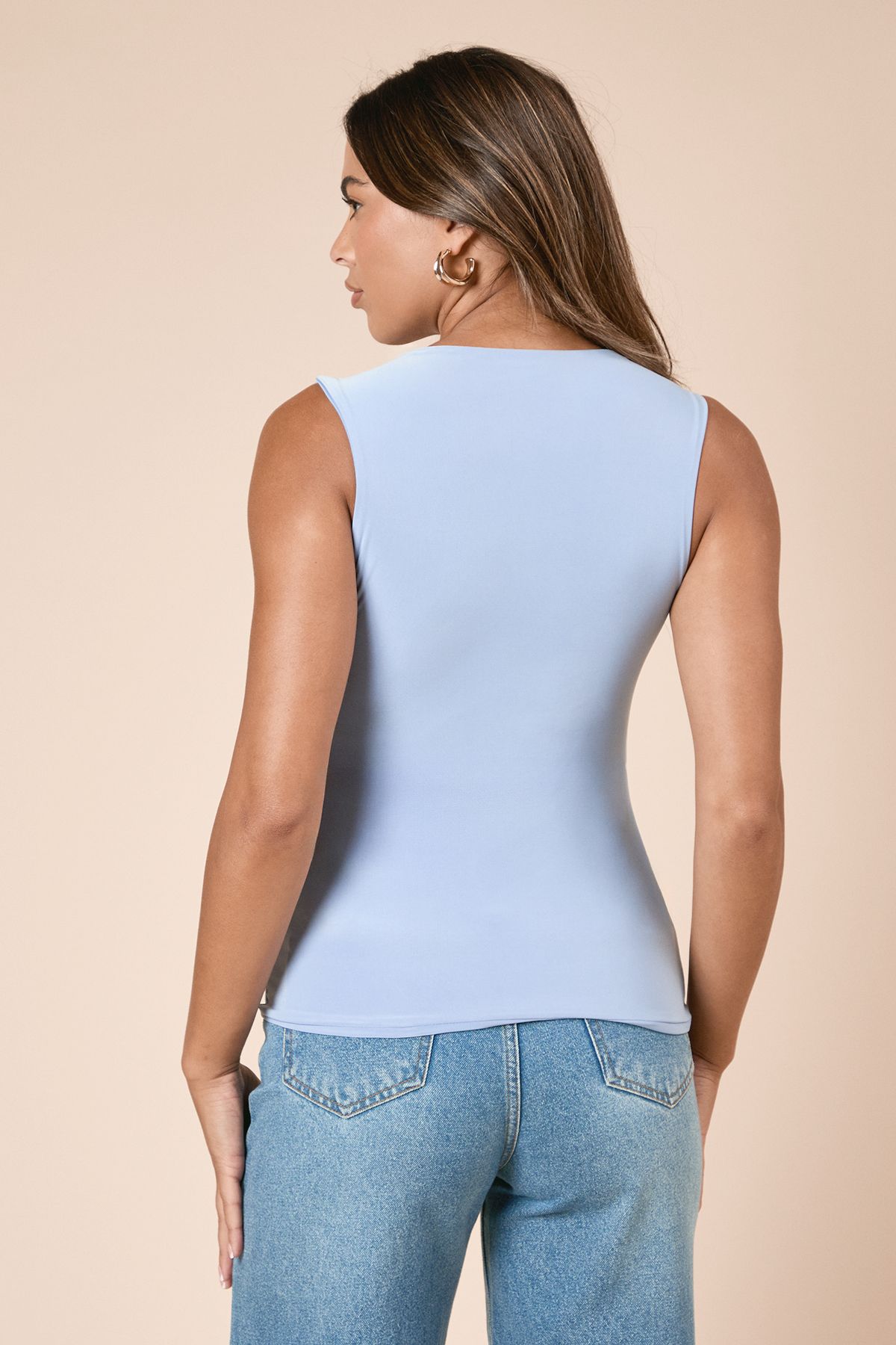 Dorothy Perkins Double Layer Square Neck Vest Lemon image 6