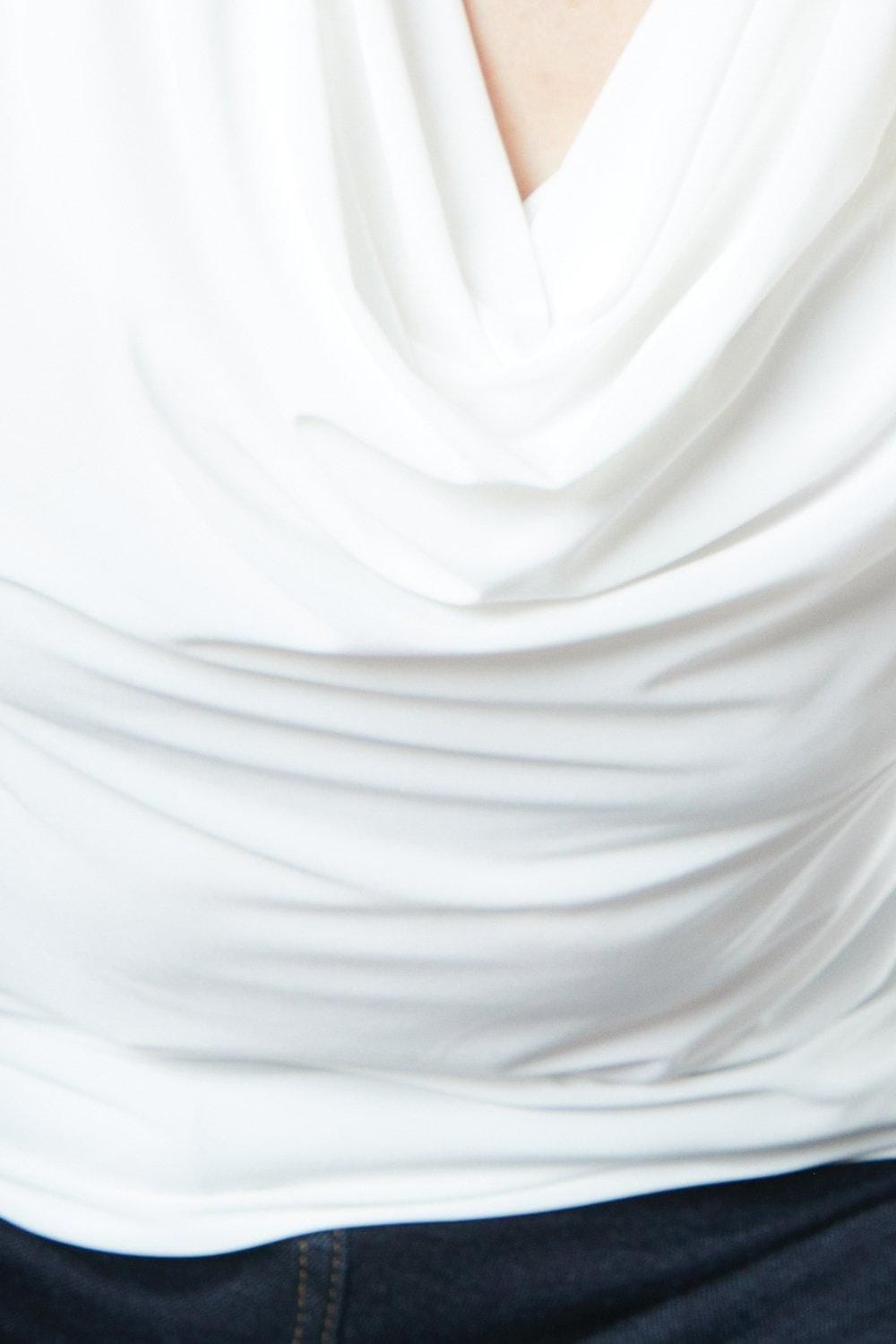 Principles White Soft Touch Cowl Neck Top Ivory image 5