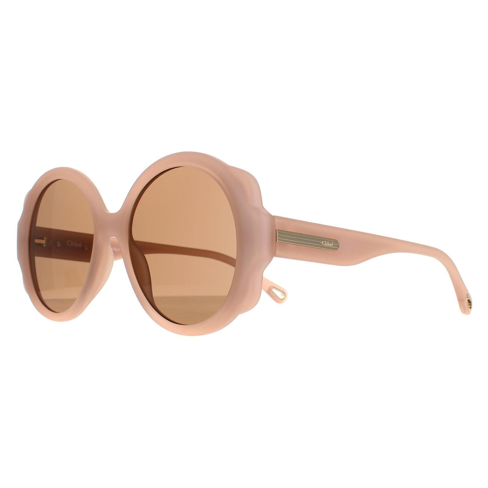 Chloe Round Matte Nude Brown CH0120S image 2