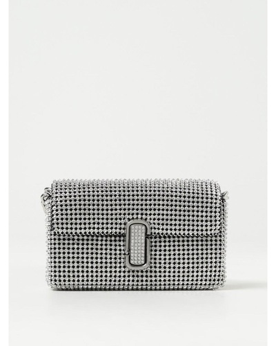 Marc Jacobs Crystal Mesh Clutch Bag Wo - Silver