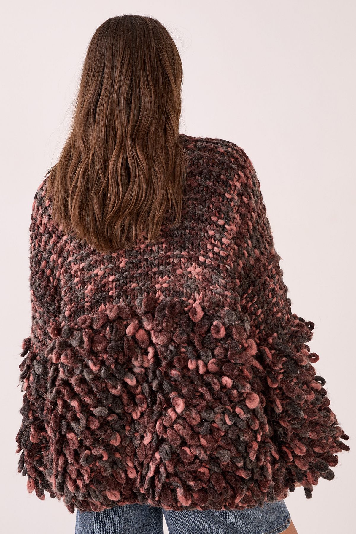 NastyGal Extreme Loopy Cardigan Pink image 4