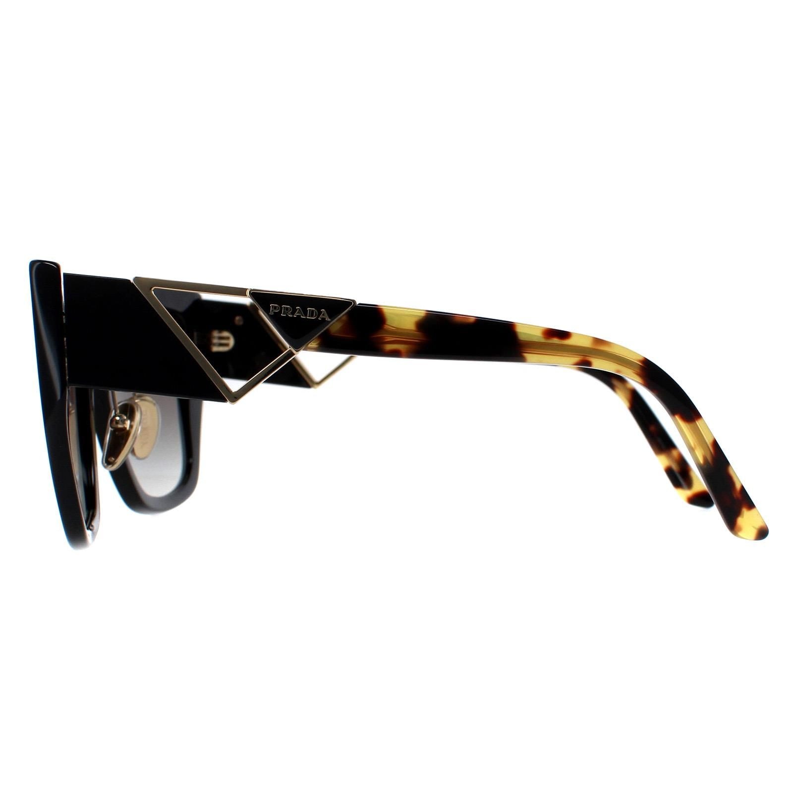 Prada Square Black and Tortoise Grey Gradient PR21YS image 3