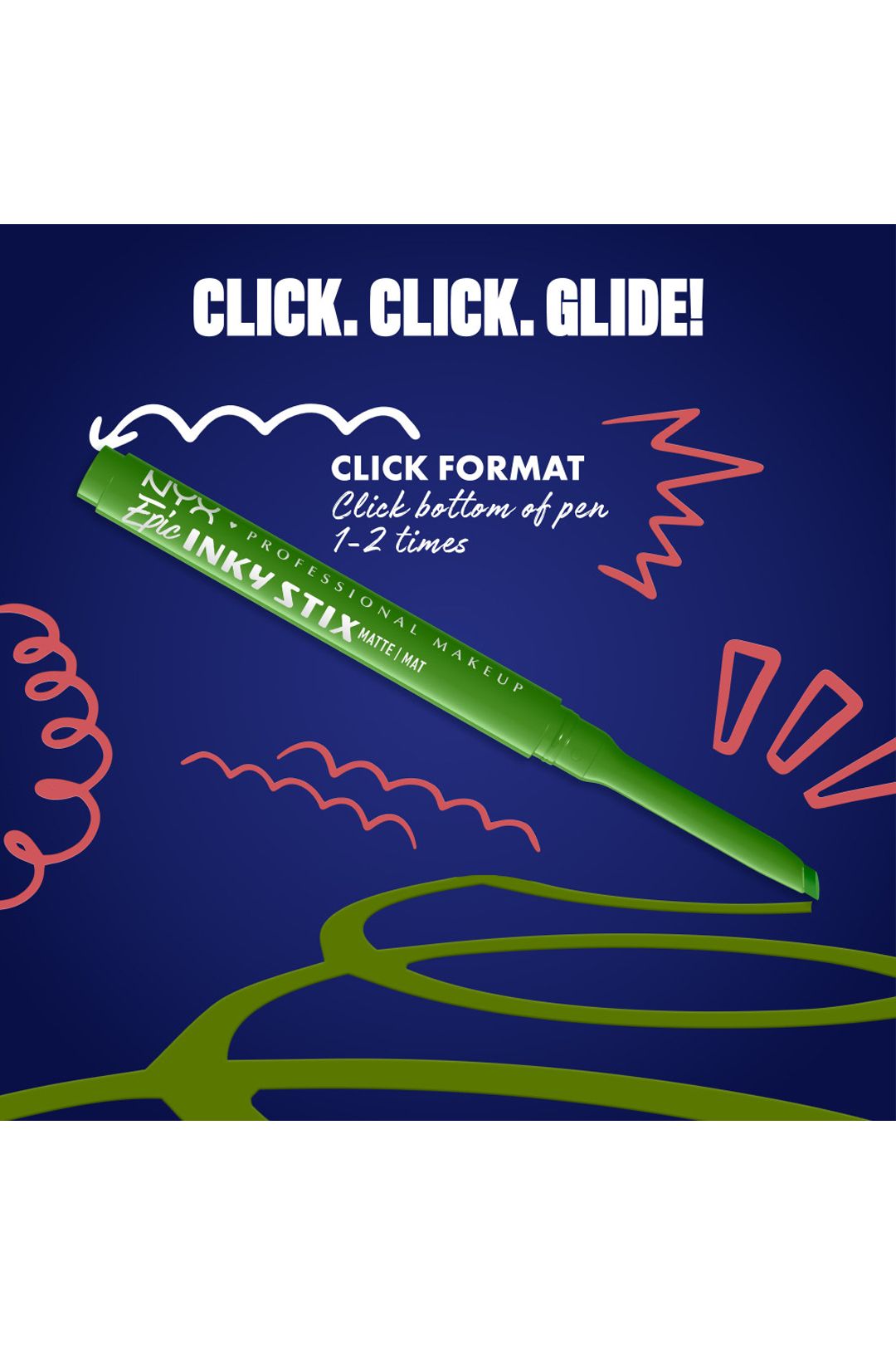 NYX Professional Makeup Epic Inky Stix Cream Gel Eyeliner 0.1g On Lime image 8