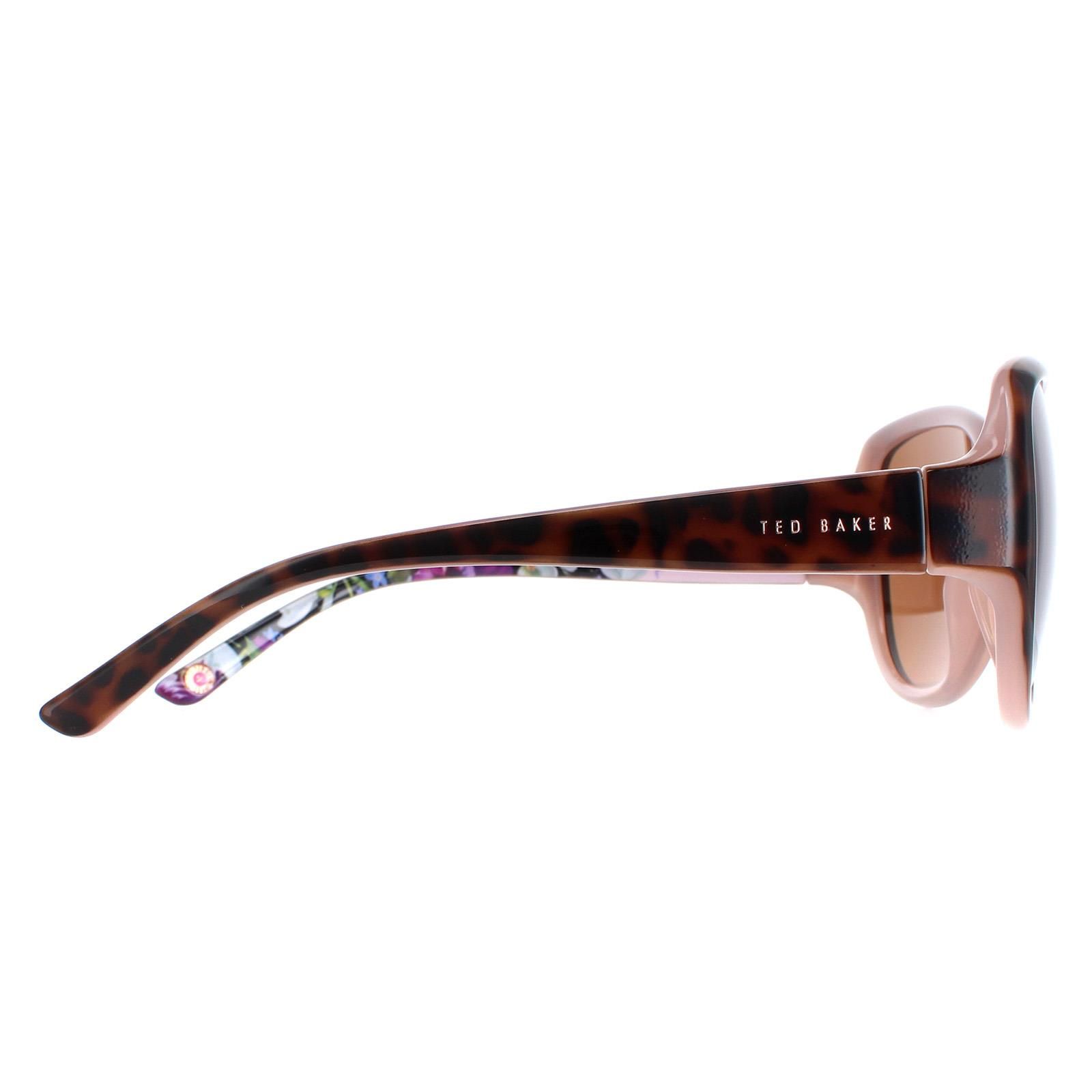 Ted Baker Oval Havana Brown Flower Print Brown TB1394 Shay image 4