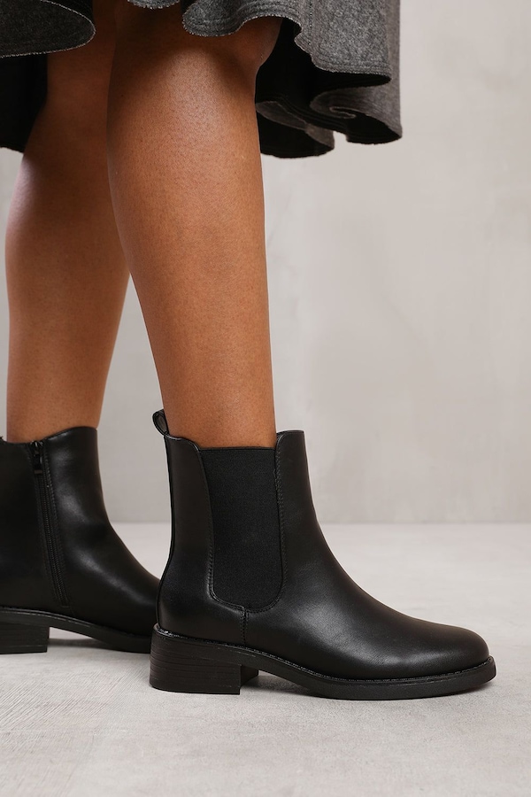 Where's That From 'Serna' Ankle Boot With Elastic Panel And Side Zip