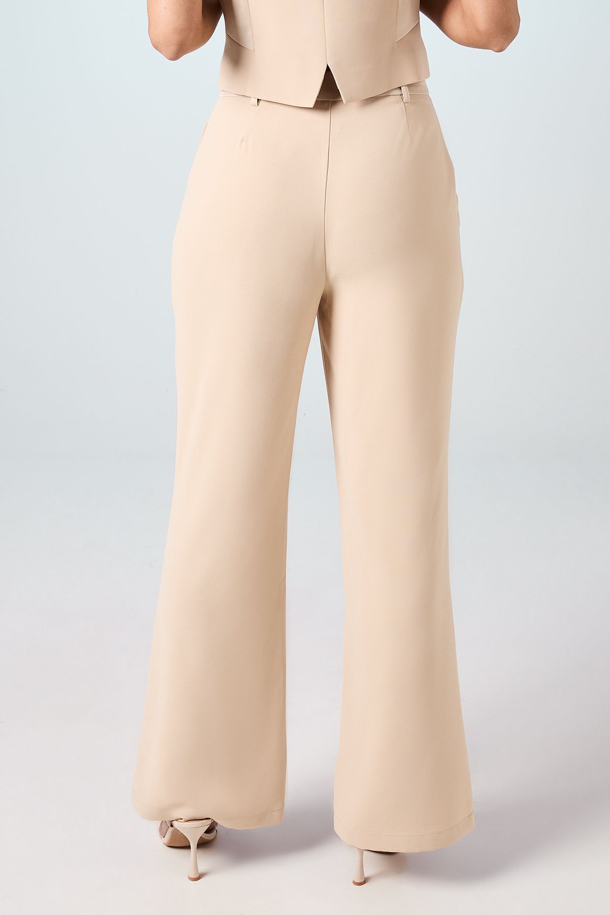 Coast Premium Flare Bridal Trousers Champagne image 3