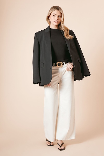 Dorothy Perkins Wide Leg Jean Ecru