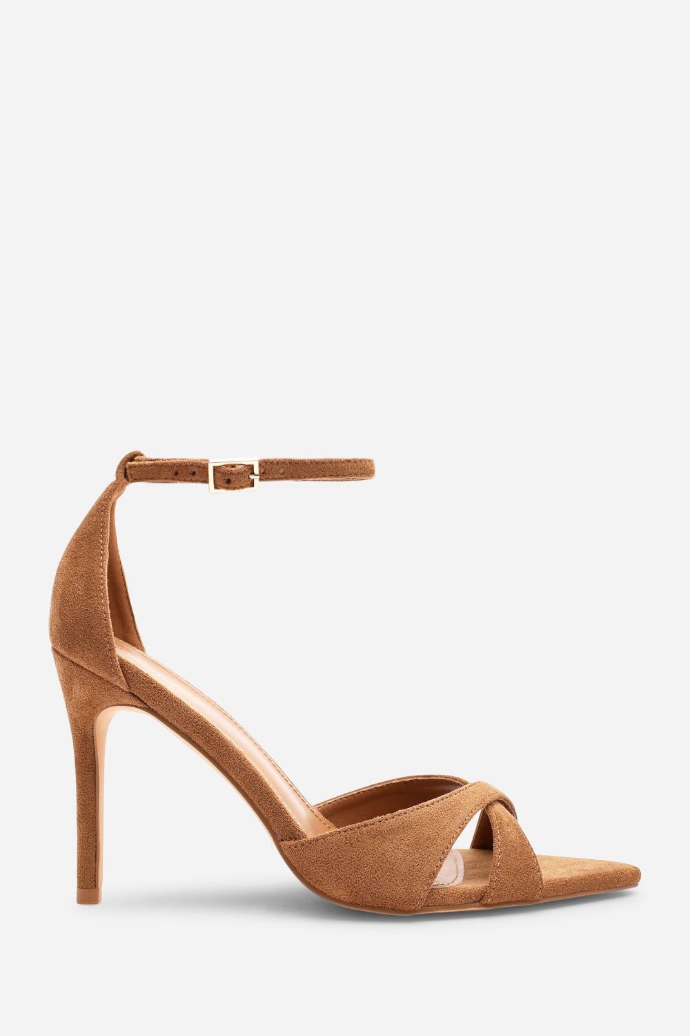 Where's That From 'Odette' Wide Fit Suede Pointed Open Toe Cross Over Strappy Heels image 2