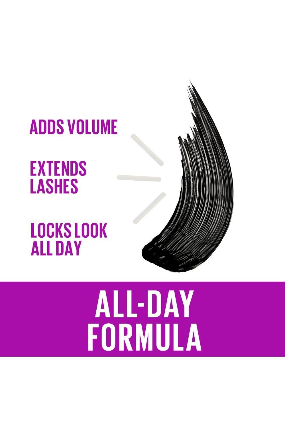 Maybelline The Falsies Instant Lash Lift Look Lengthening Volumising Mascara Black image 6