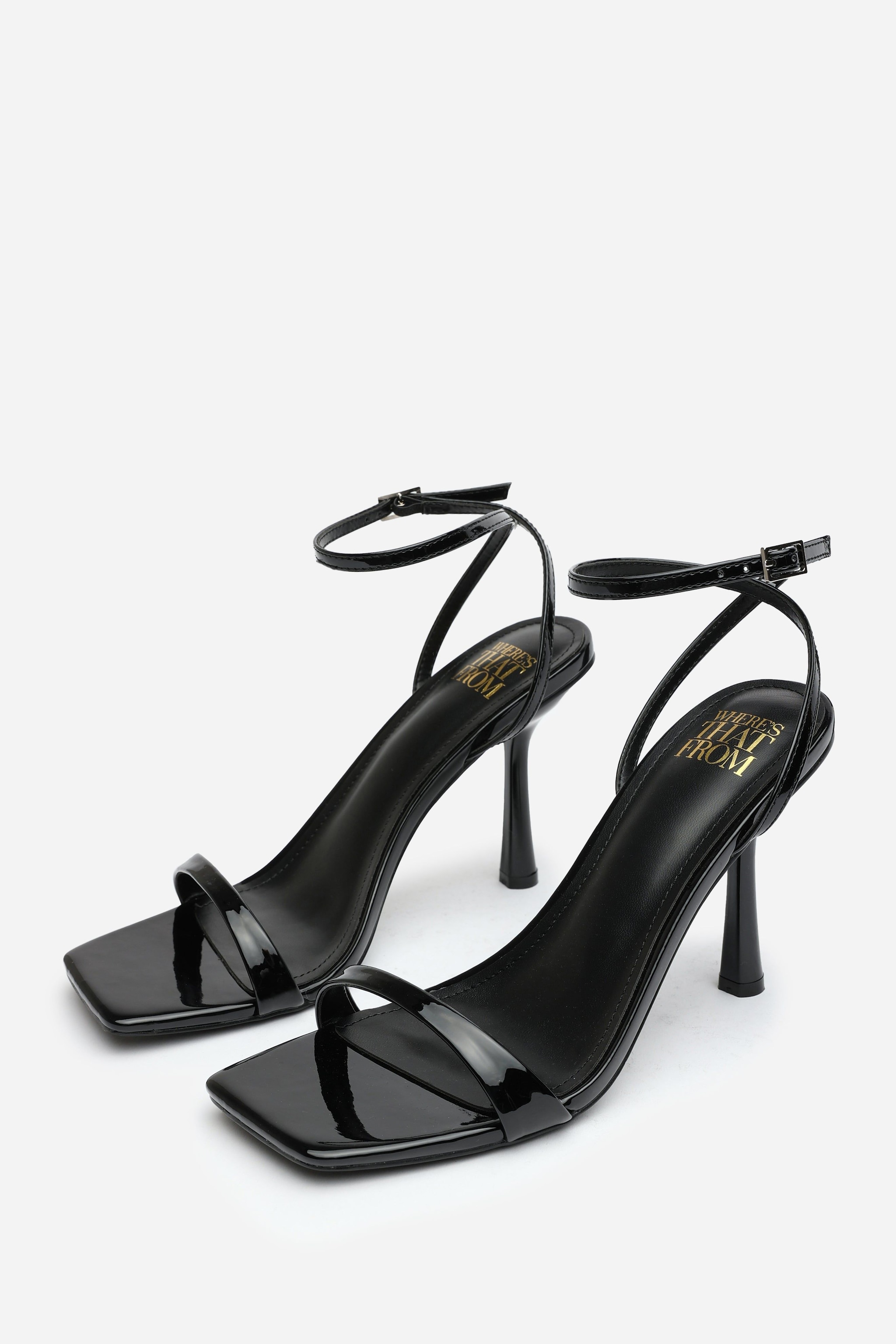 Where's That From 'Elara' Square Toe Heeled Sandals with Buckle Closure image 3