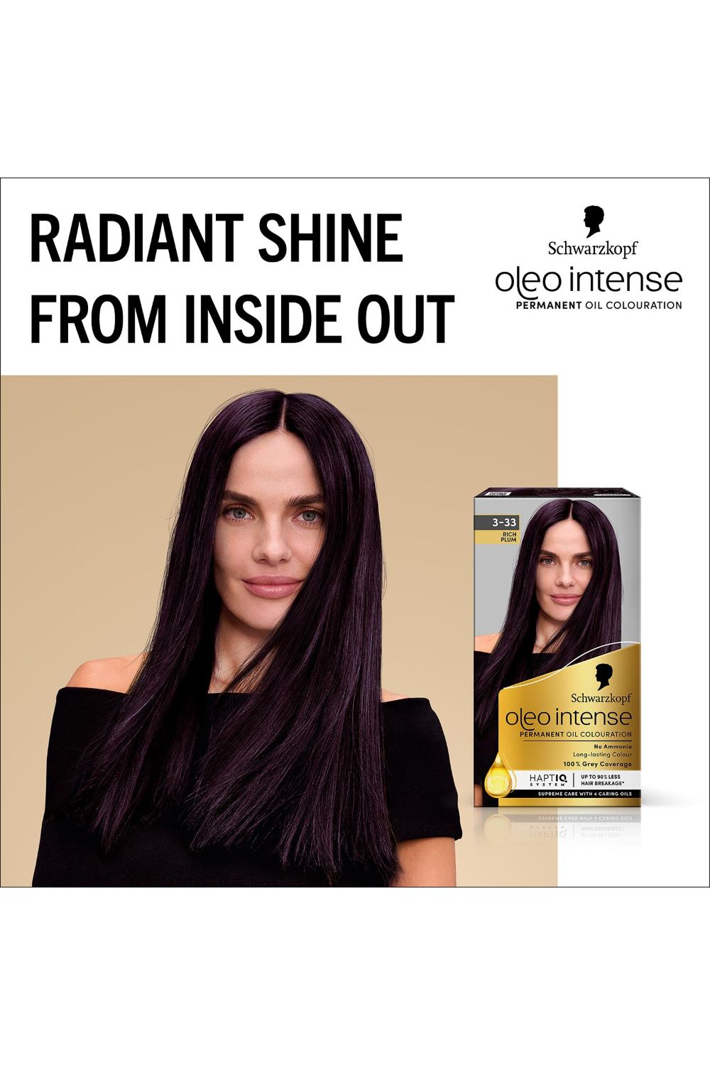 Schwarzkopf Oleo Intense 'Permanent Oil Colour Hair Dye' - 3-33 Rich Plum image 2