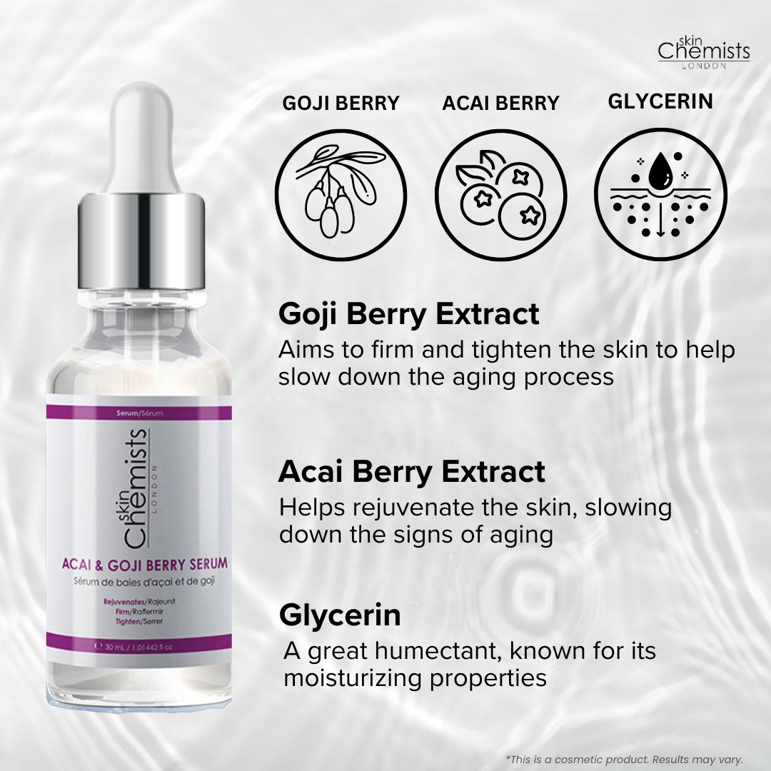 skinChemists professional Acai & Goji Berry Serum 30ml x 2 Duo Set image 5