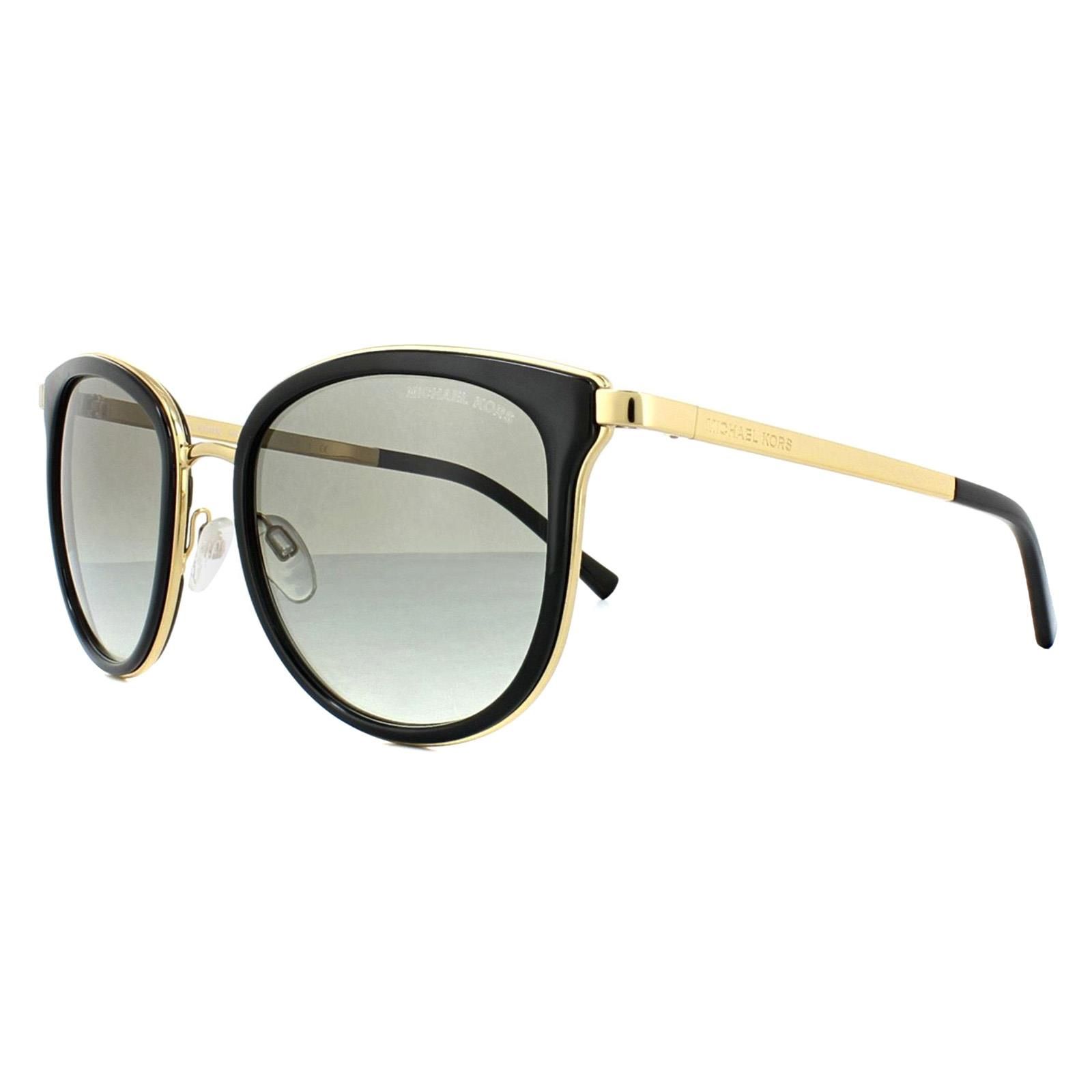 Michael Kors Cat Eye Black Gold Grey Gradient Sunglasses image 2