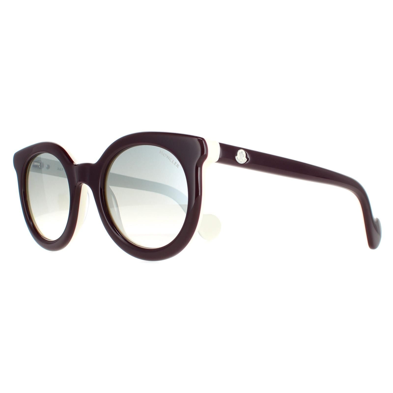 Moncler Round Bordeaux  Smoke Mirror ML0015 image 2