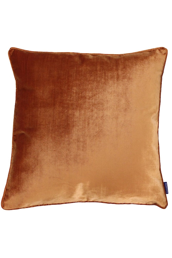 Paoletti Luxe Velvet Piped Cushion
