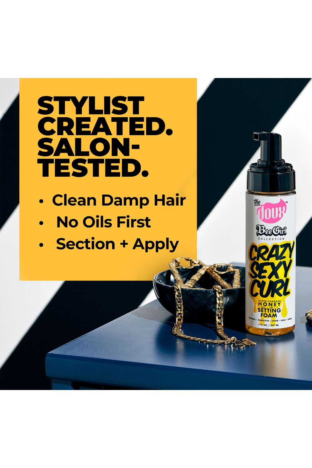 The Doux Crazysexycurl Honey Setting Foam 207ml Multi image 5