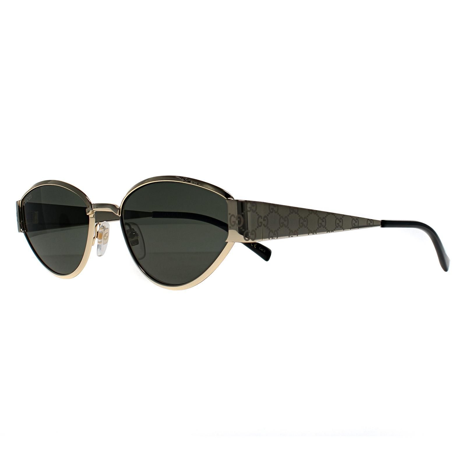 Gucci Oval Gold Grey GG1853S image 2