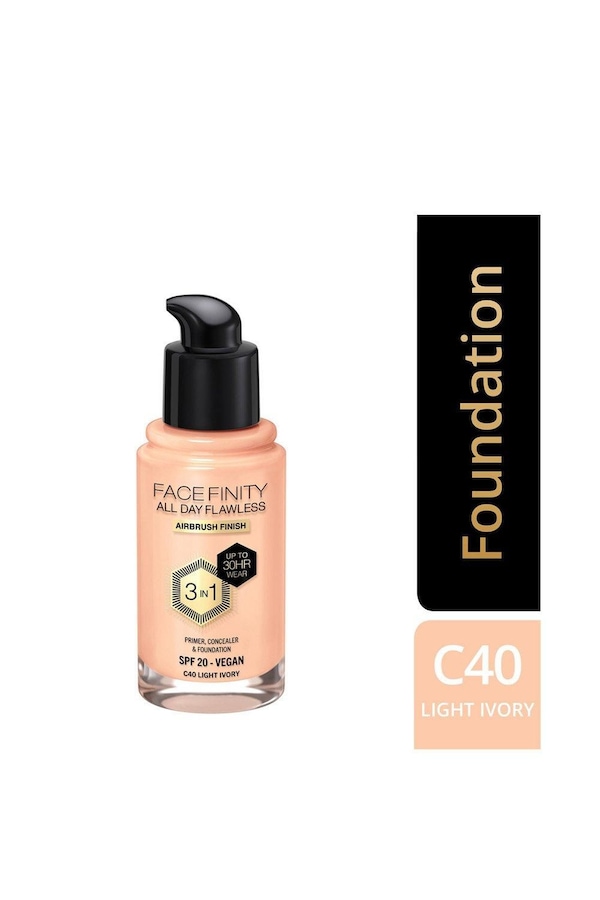 Max Factor Facefinity All Day Flawless 3 in 1 Vegan Foundation Light Ivory