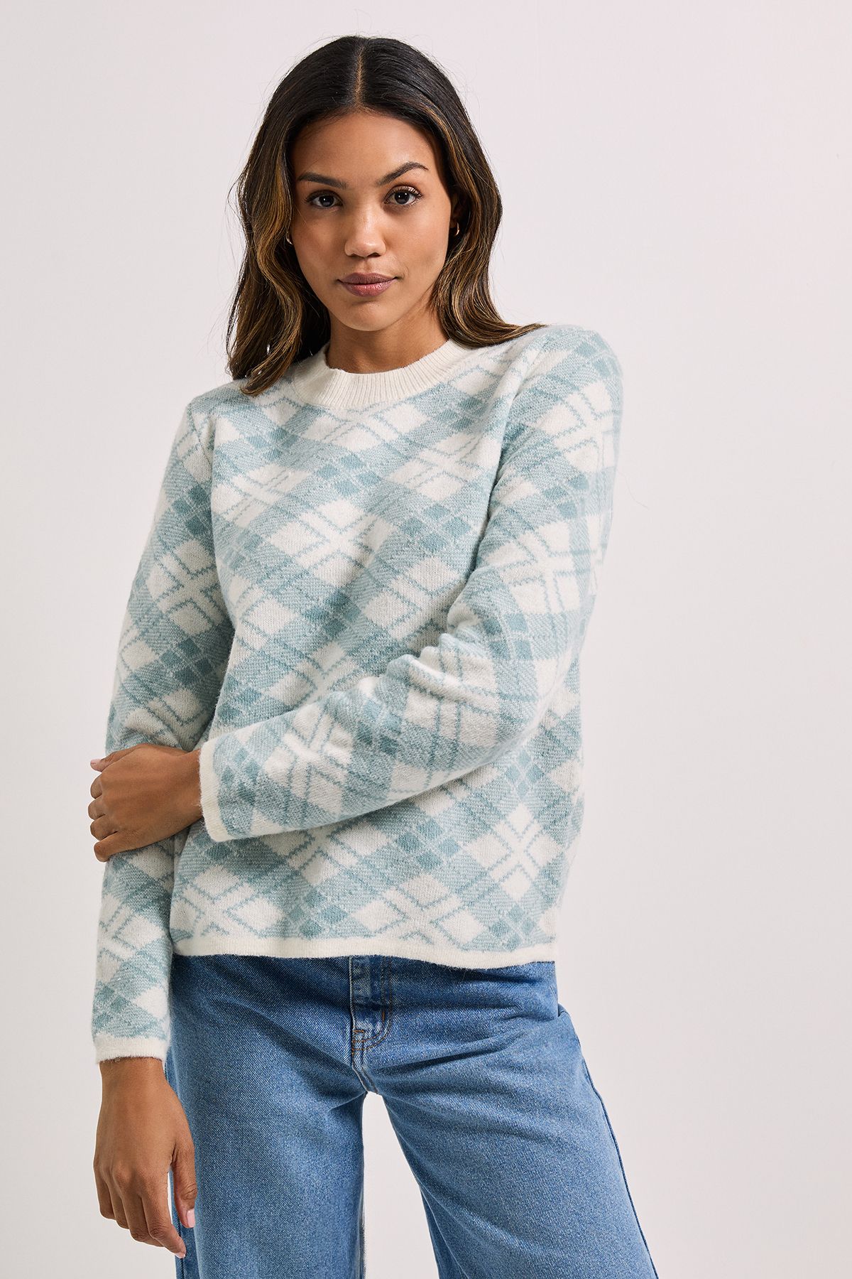 Dorothy Perkins Argyle Jumper Ivory image 1