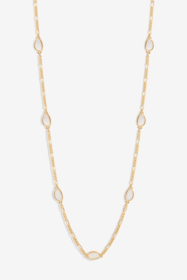 Jon Richard Gold Plated Chain And Shell Station Necklace