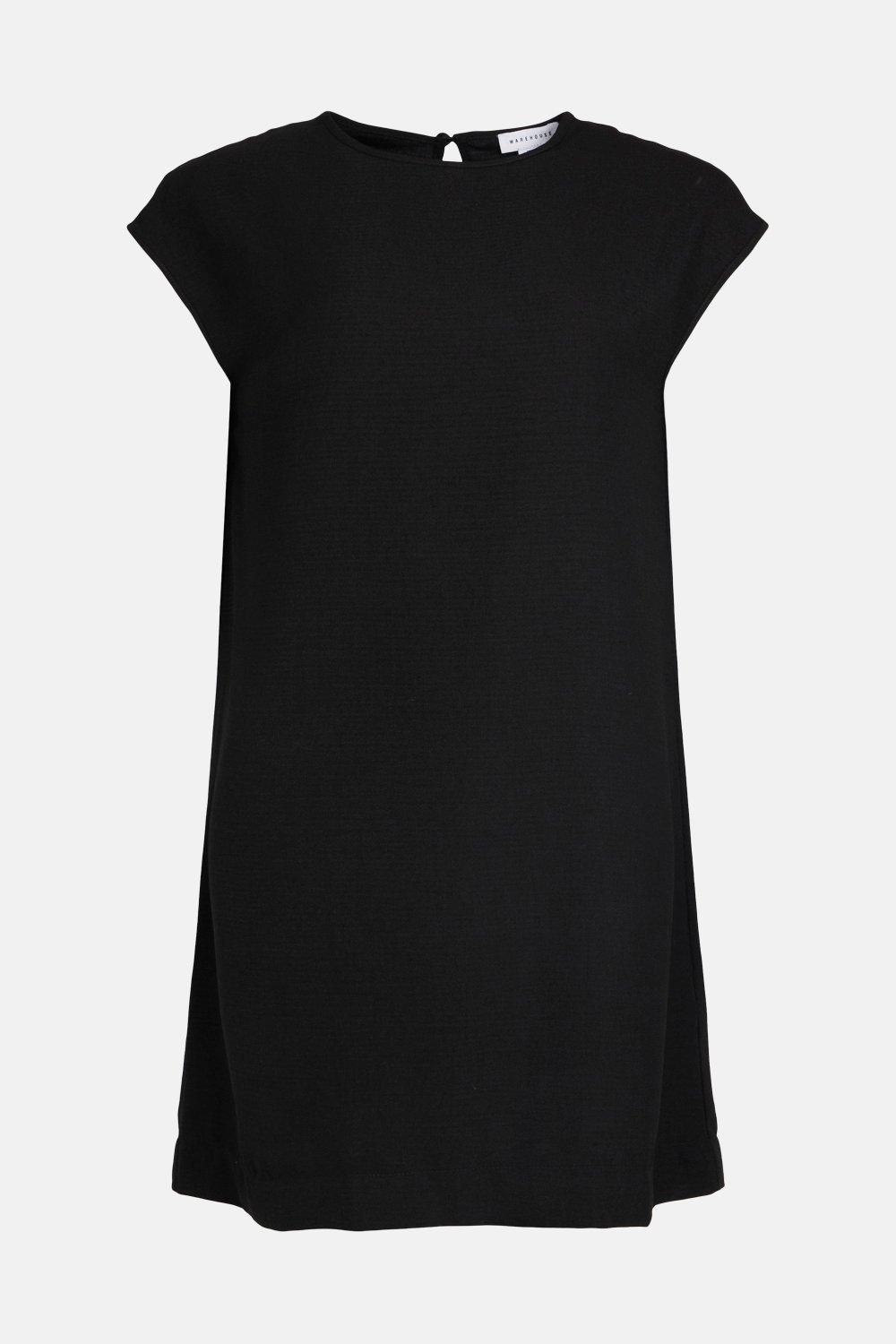 Warehouse Sleeveless Shell Dress Black image 4