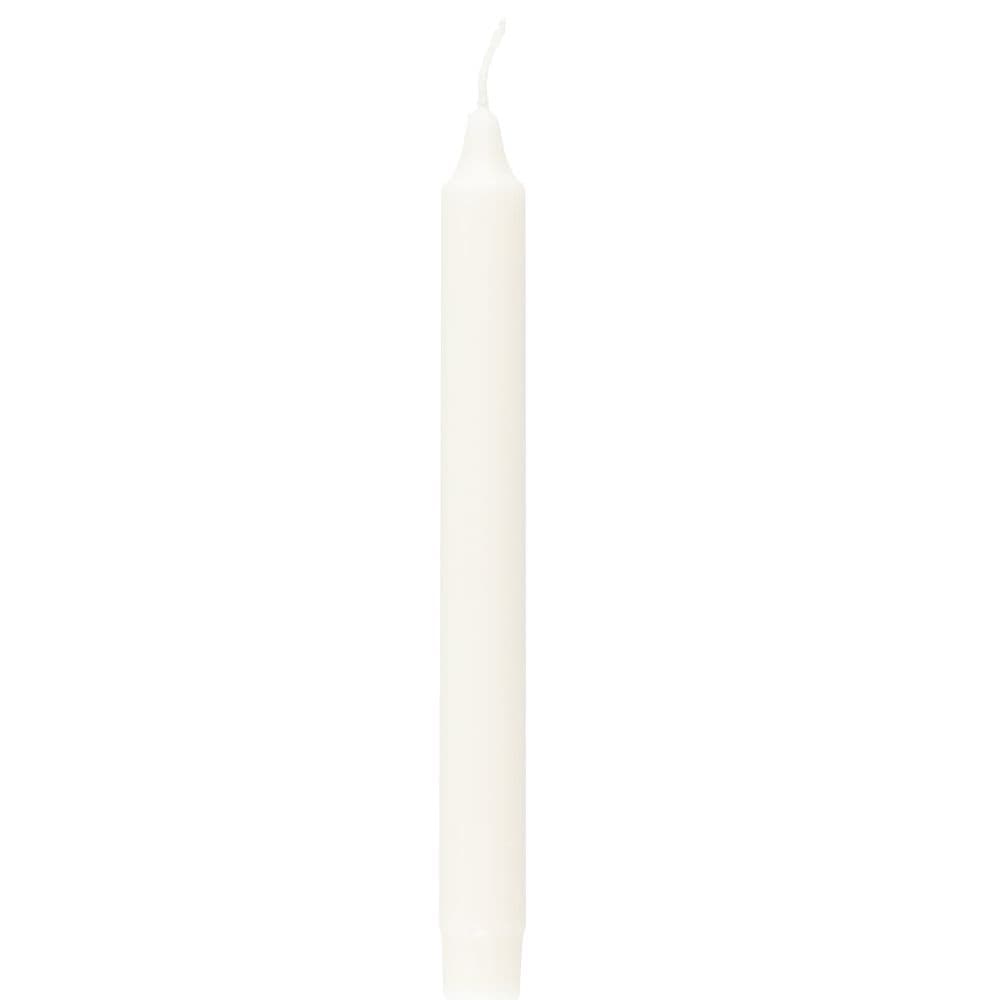 Diana Candles White Stearin Dinner Candles Pack of 8 image 2
