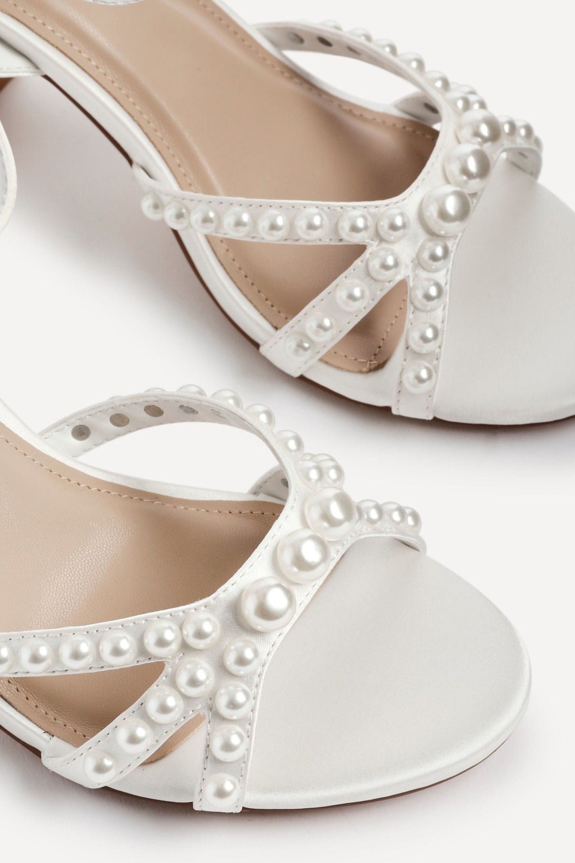 Linzi Enchanted Ivory Block Heeled Sandals image 4