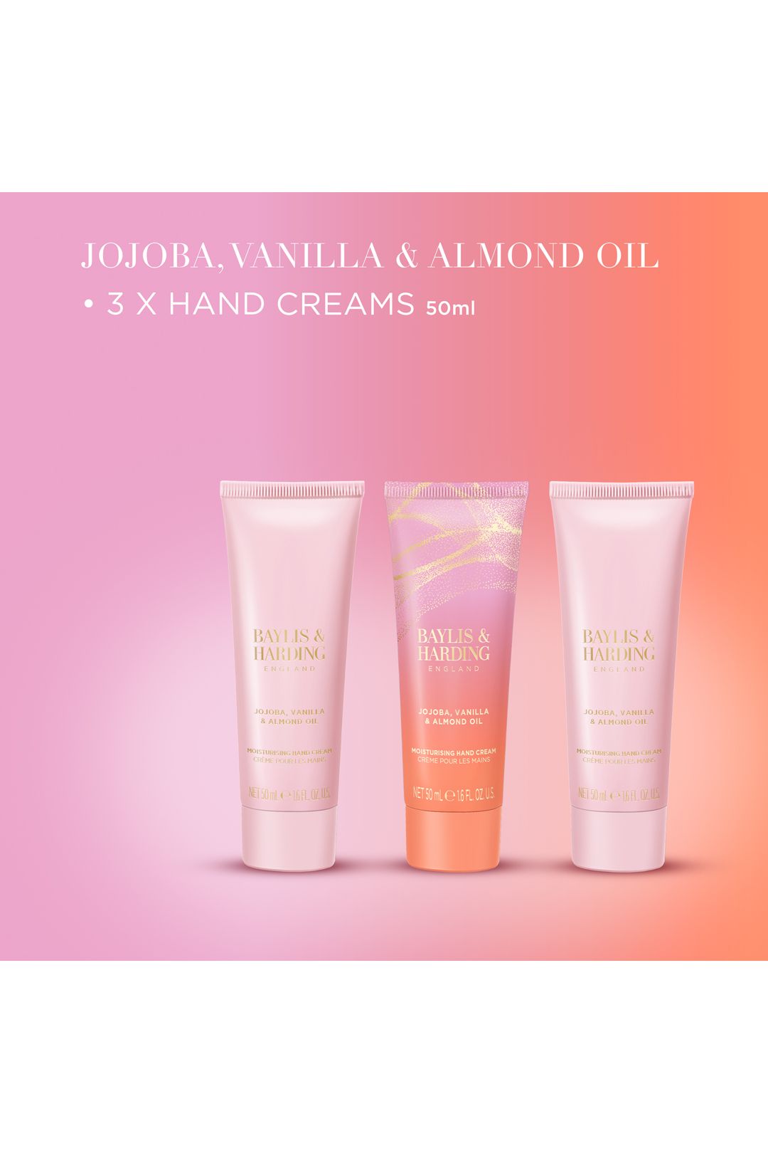 Baylis & Harding Jojoba, Vanilla & Almond Oil Luxury Hand Treats Gift Set Multi image 4