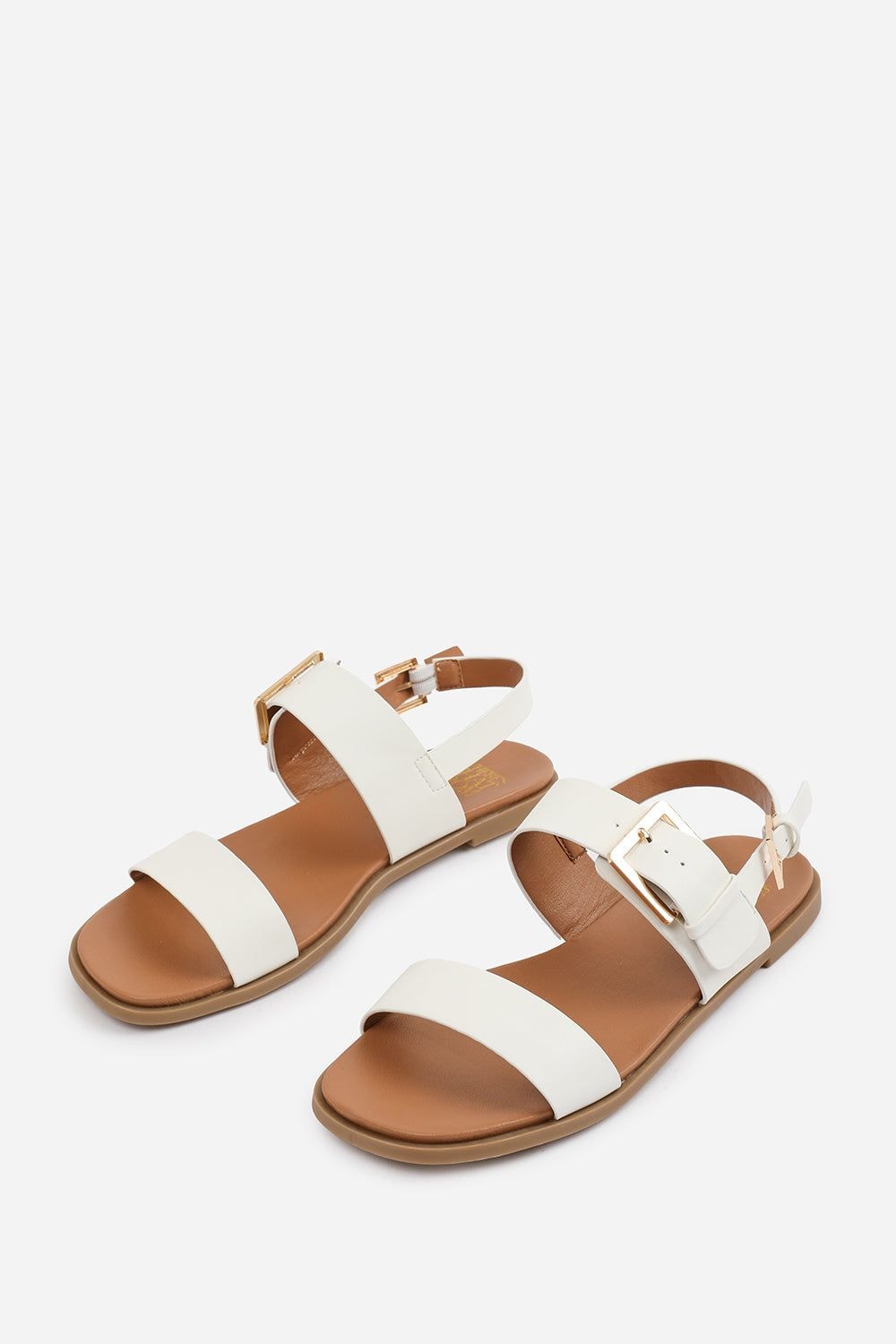 Where's That From 'Uma' Classic Flat Sandals With Strap And Buckle Detail image 3